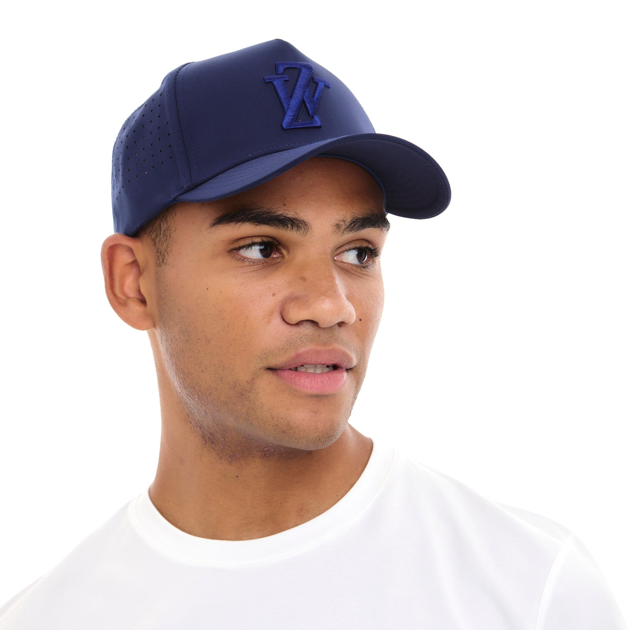 Zephyr World Laser Cap | Adjustable Snapback Blue with Blue Trims