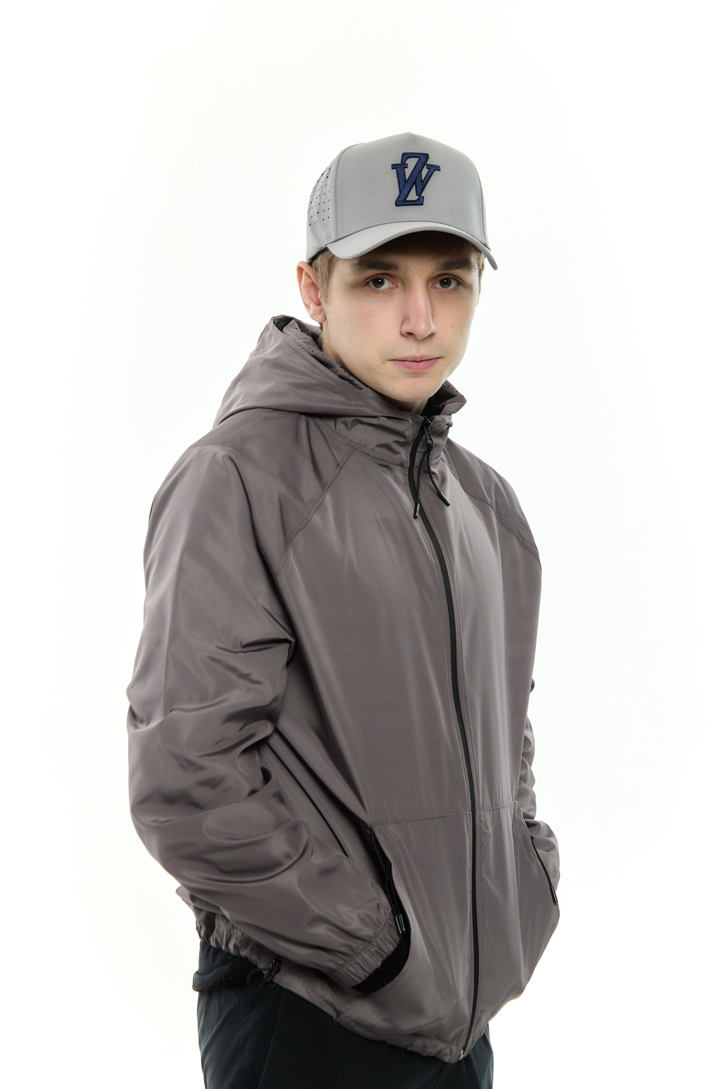 Zephyr Flex Mens Windbreaker | Grey