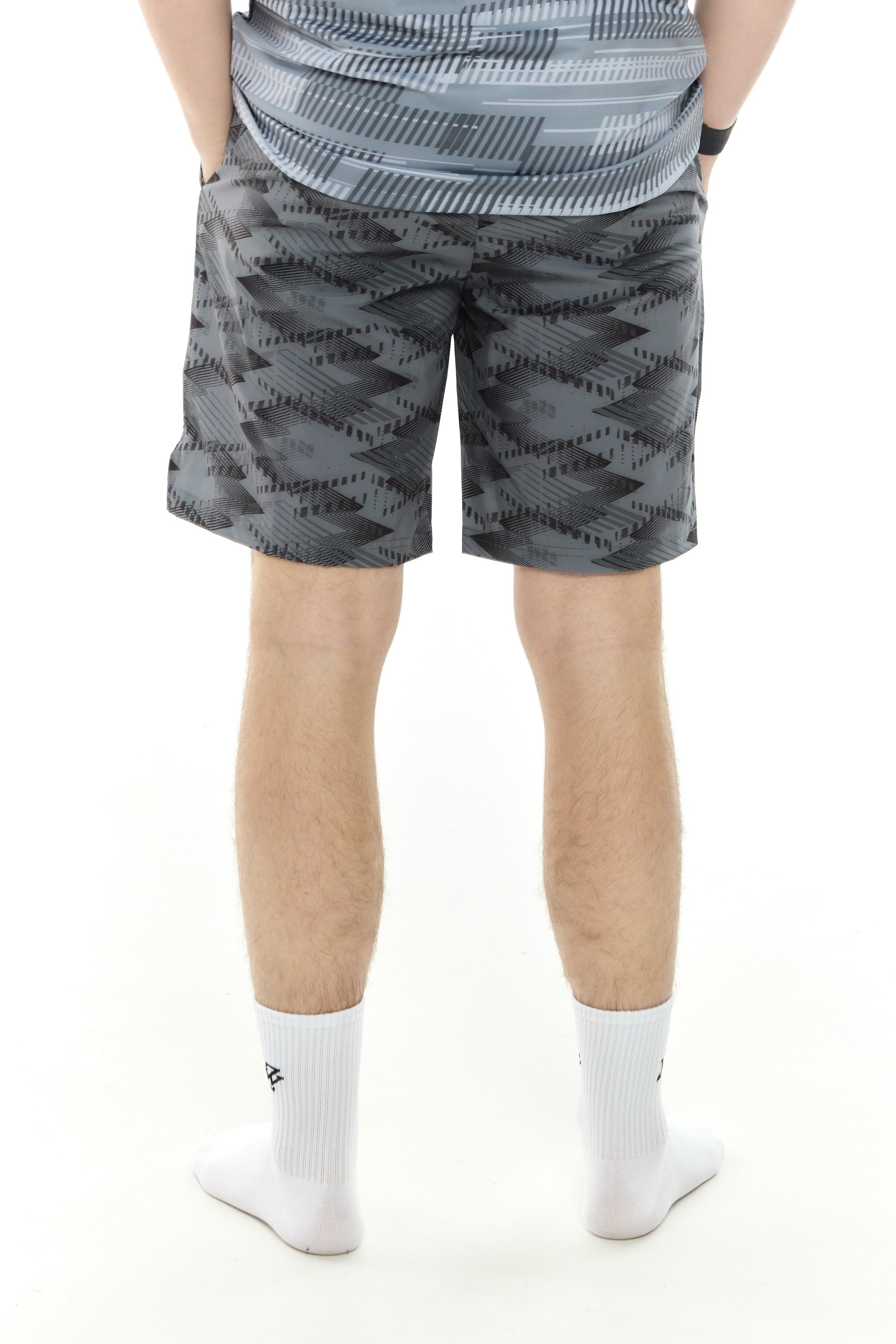 Zephyr Flex Mens Shorts | Grey & Black