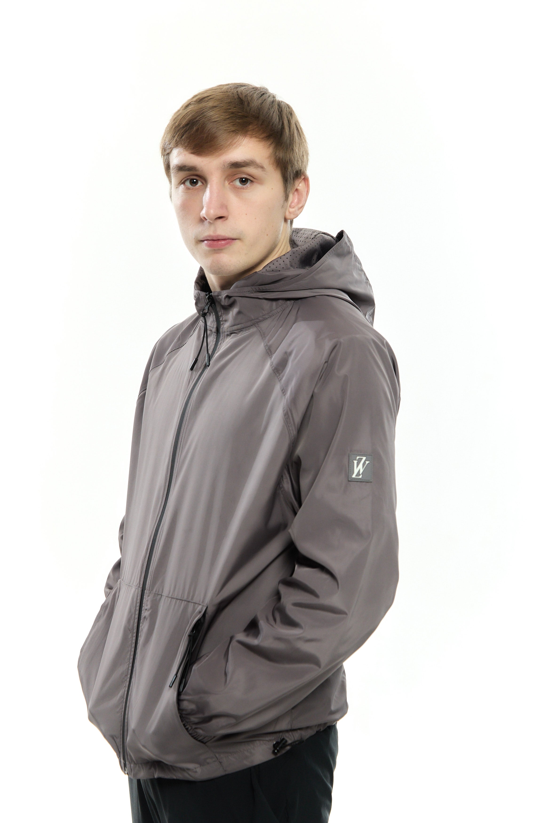 Zephyr Flex Mens Windbreaker | Grey